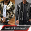 Bundle Of 2 Different 3D Printed Winter Zipper Jacket. MWJ-405-406