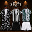 Bundle Of 3 Dry-Fit 3D-Printed Shirt Style 2-Pcs Summer Suit. Deal-19 (Clearance-Sale) MS3D-35-37-38
