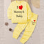 I Love D+M Kids Sweat Style 2-Pcs Summer Suit. (FTS+TR)