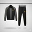 Lion Printed Patch-Work Jacket Style 2-Pcs Winter Tracksuit. D-22 V2