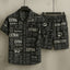 All-Over News-Paper 3D Printed Premium Quality Dry-Fit 2-Pcs Summer Suit. MS3D-15