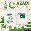 Bundle of 2 White Baby Boy & Girl Azadi Printed Tshirt's.
