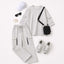 Drop-Shoulder 6-Pocket Cargo Zipper Style Western 2-Pcs Summer Tracksuit For Her. WSTS-07 V2