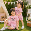 Pink MD Life-Line Kids Pintex Style 2-Pcs Summer Suit. (HTS+SH)