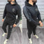 GL Stripe Pull-Over Hoodie Style 2-Pcs Premium Quality Winter Tracksuit. MWTS-503