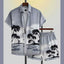 All-Over 3D Printed Premium Quality Dry-Fit 2-Pcs Summer Suit. MS3D-05