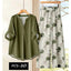 Binara Printed Western Shirt Style 2-Pcs Stiched Co-Ord Set. PCS-20