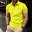 Yellow RL Printed Collar Style Half-Sleeve Polo Summer Tshirt.