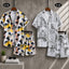 Bundle Of 2 All-Over 3D Printed Dry-Fit 2-Pcs Summer Suit. MS3D-01+31