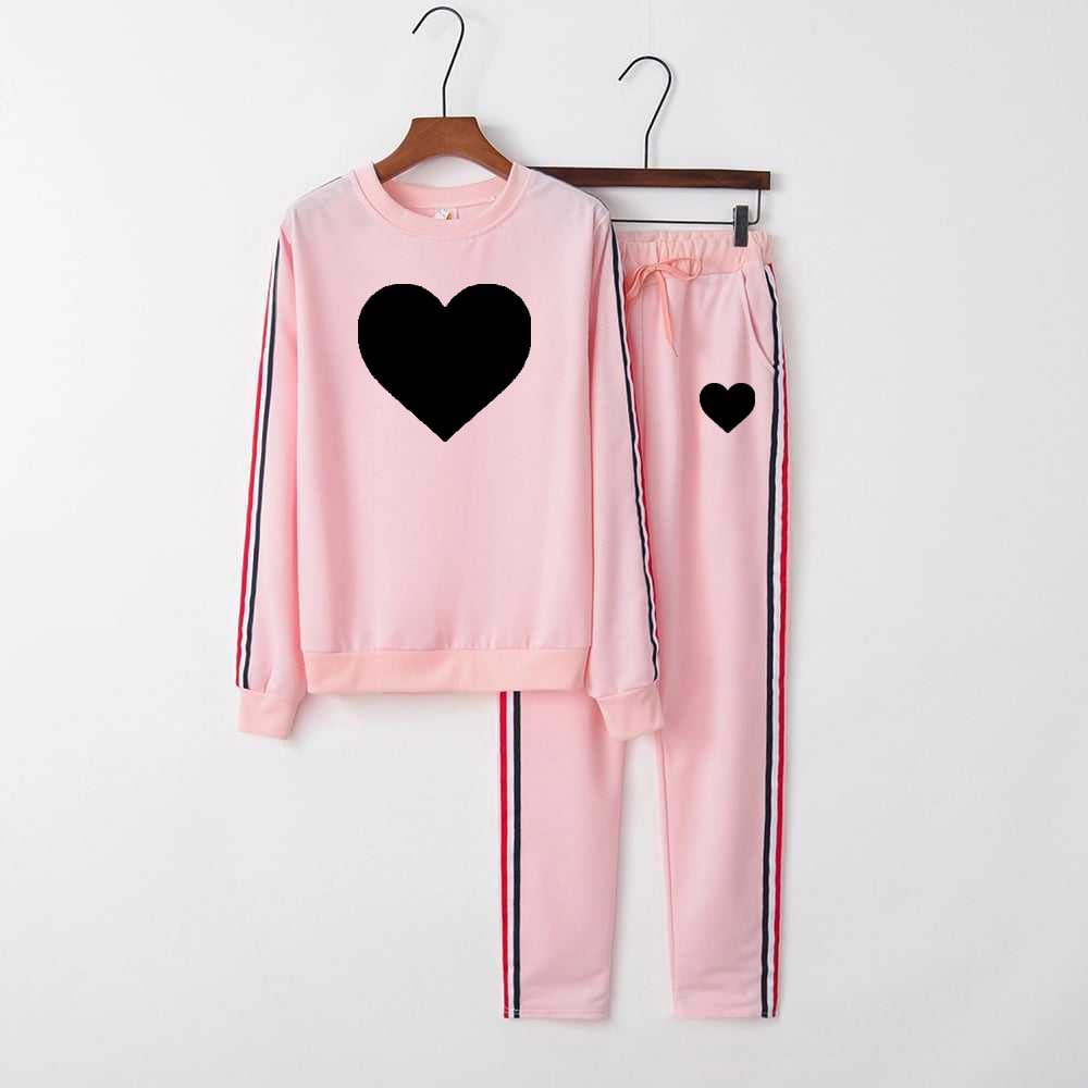 Multi-Stripe Style Winter 2-Pcs Tracksuit For Her. Main image