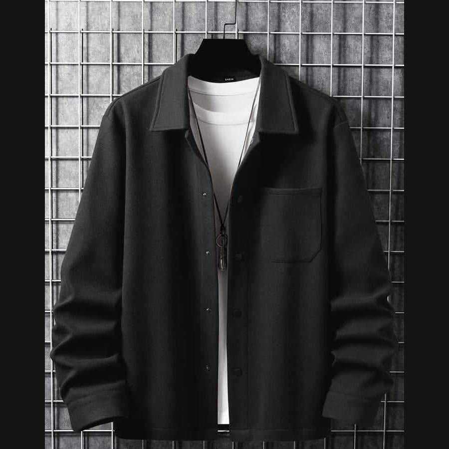 Italian Front Pocket Button Style Winter Jacket. MWJ-403 Secondary image
