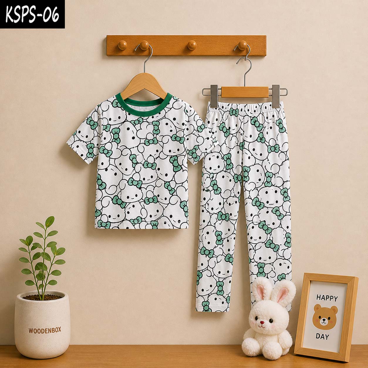 Kid's Funky Printed 2-Pcs Summer Suit. KSPS-06 Main image