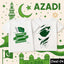 Bundle of 2 White Baby Boy & Girl Azadi Printed Tshirt's. Deal-04