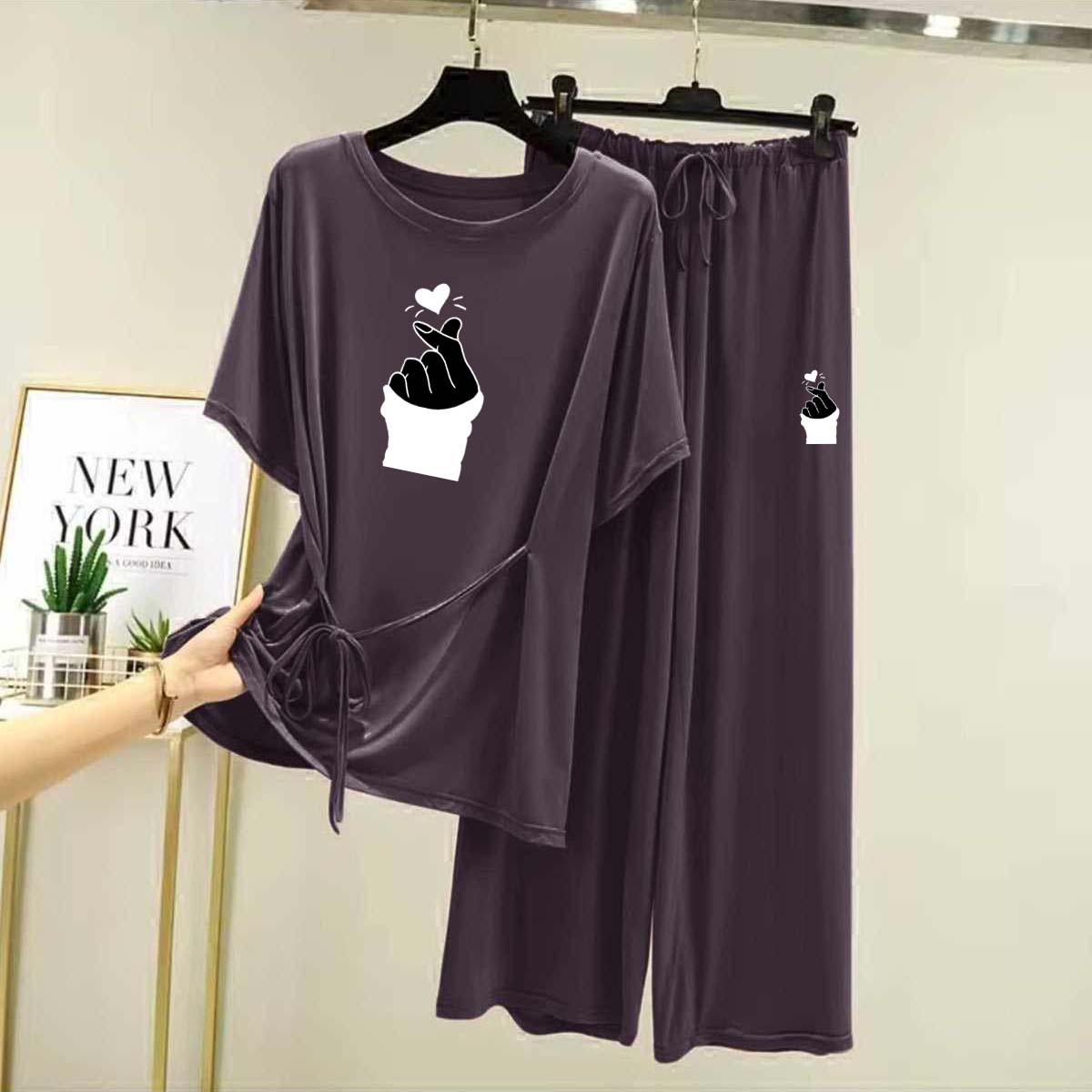 Dori-Style Big-Printed 2-Pcs Lounge And Night Wear Suit. WLW-15 Secondary image