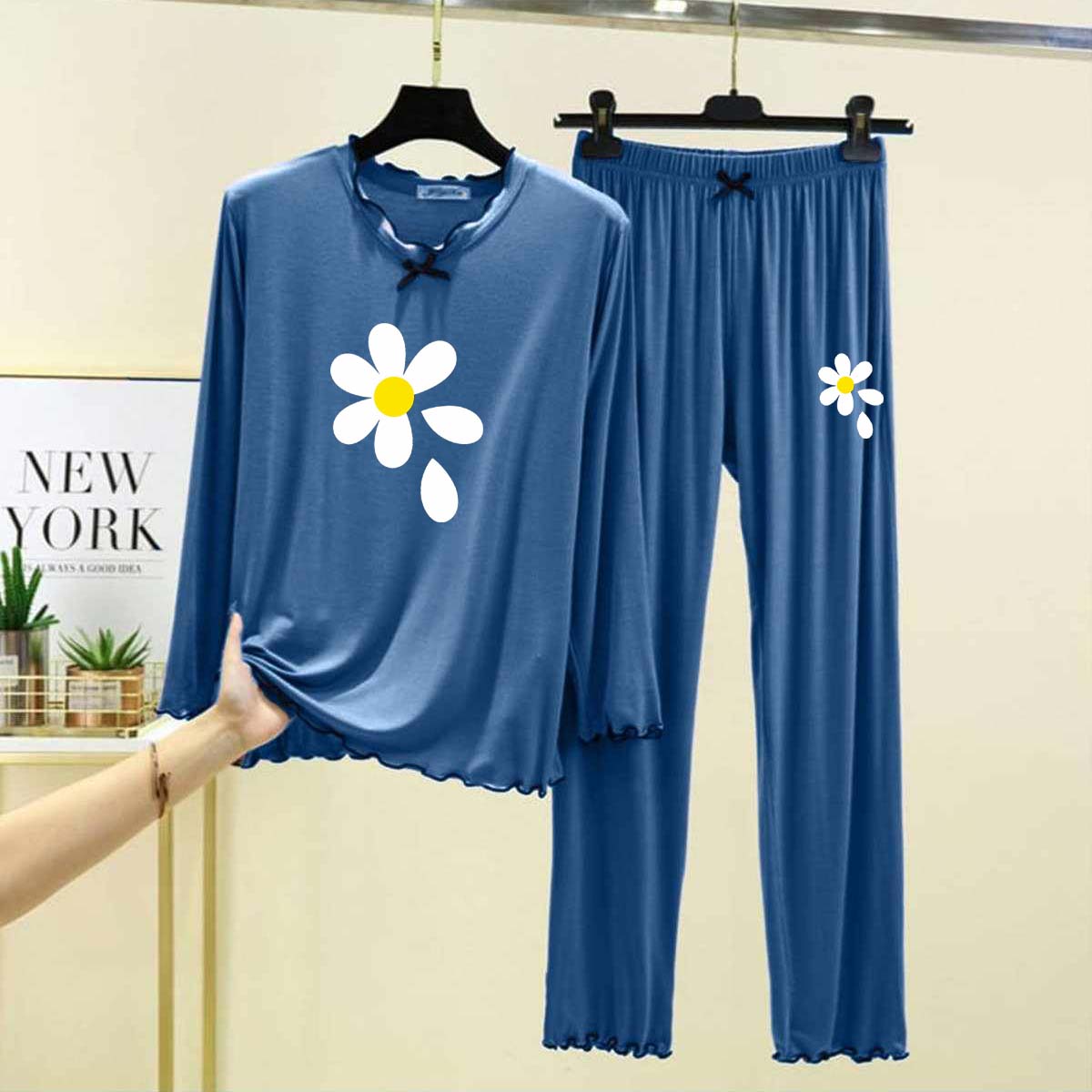 Tie Piko-Style Big-Printed 2-Pcs Lounge And Night Wear Suit. WLW-16