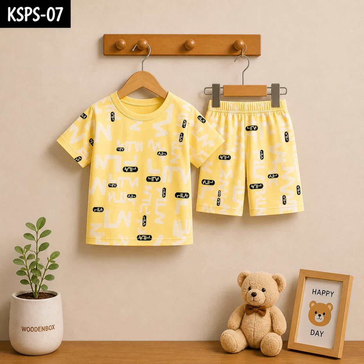 Kid's Funky Printed 2-Pcs Summer Suit. KSPS-10 Main image