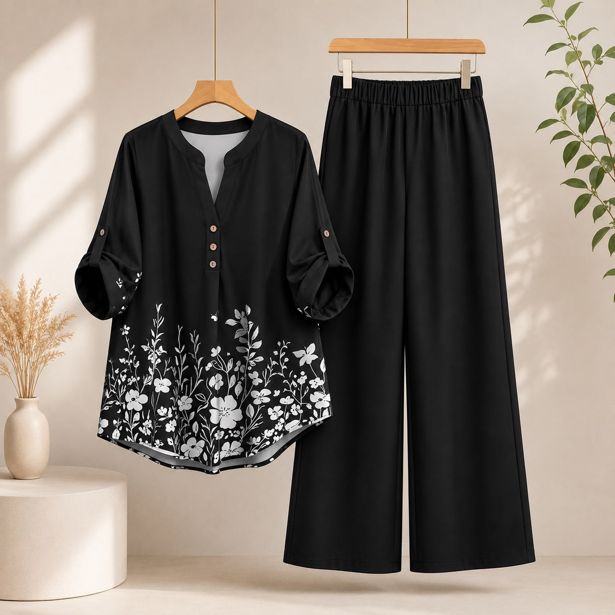 Binara Printed Western Shirt Style Stitched Co-Ord Set!. PCS# 37 Dress Code Main image