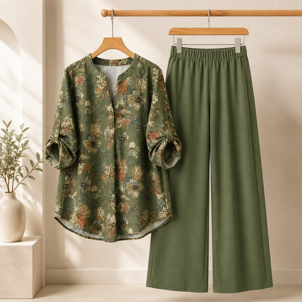 Binara Printed Western Shirt Style Stitched Co-Ord Set! PCS# 35 Dress Code