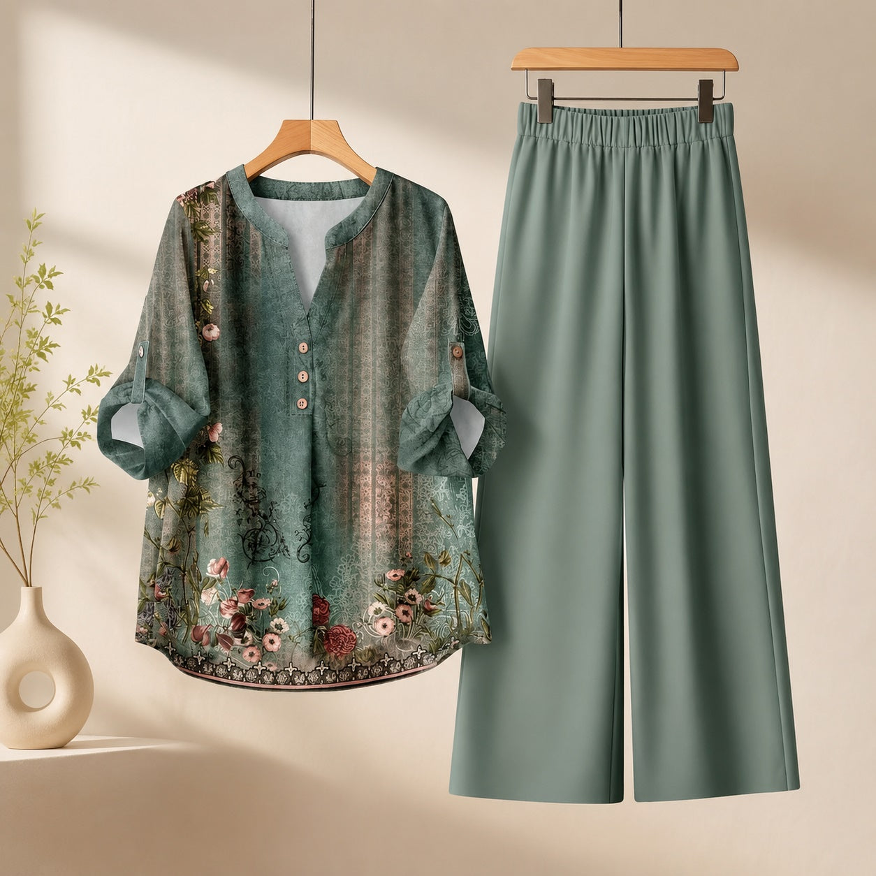 Binara Printed Western Shirt Style Stitched Co-Ord Set!. PCS# 10 Dress Code
