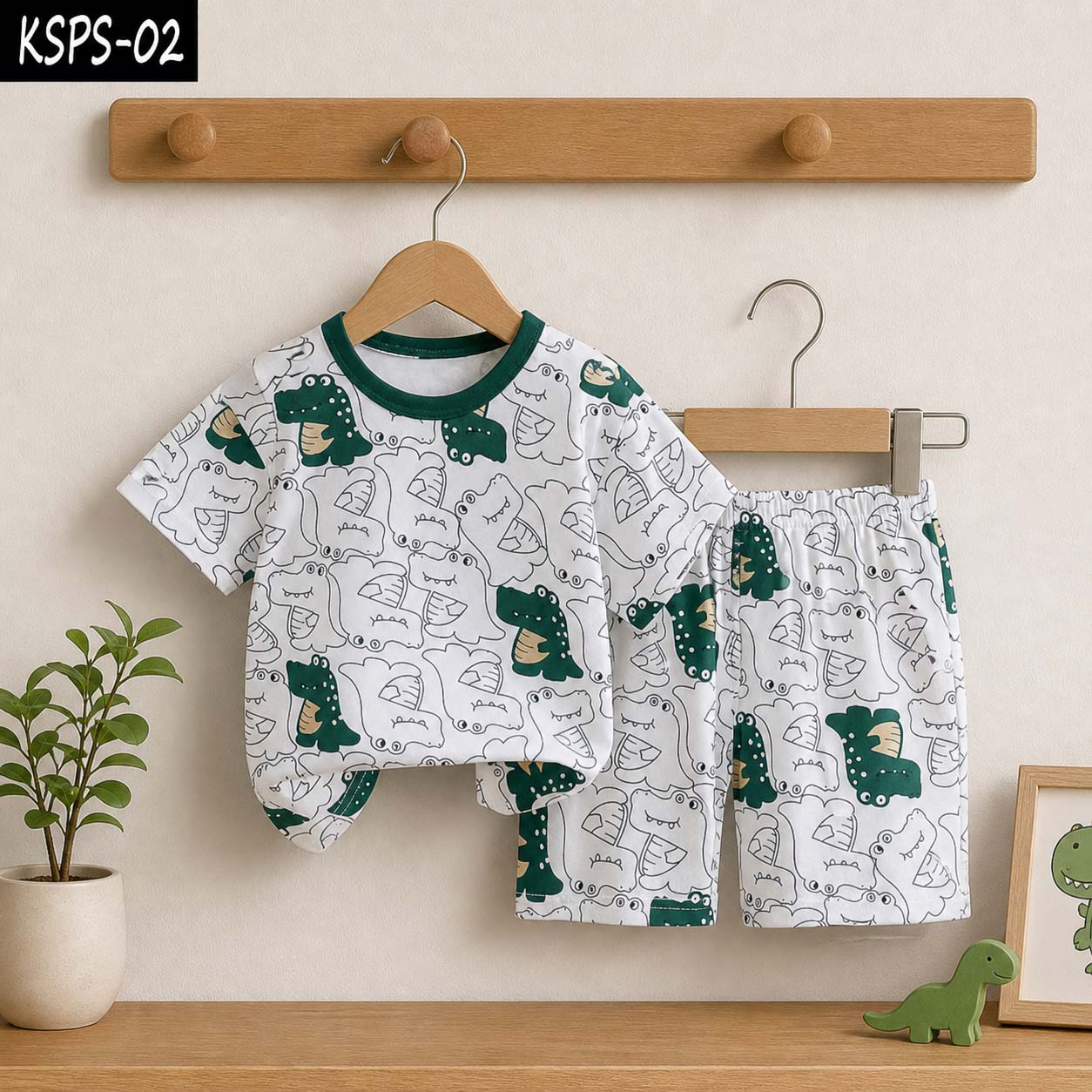 Kid's Funky Printed 2-Pcs Summer Suit. KSPS-02 Main image