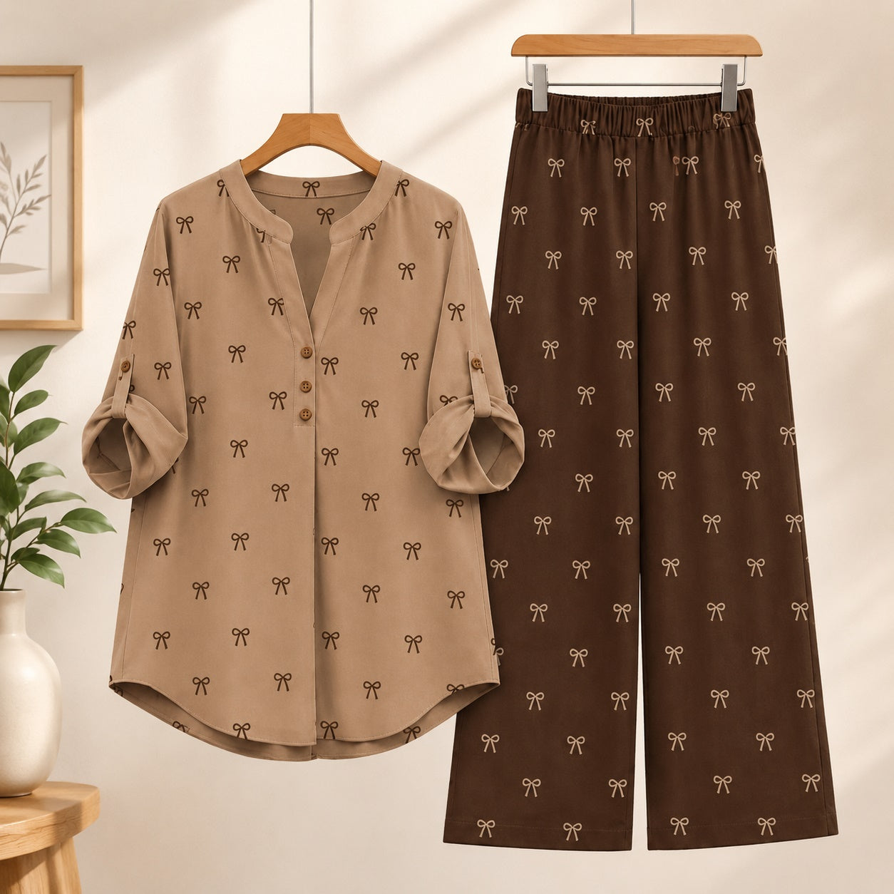Binara Printed Western Shirt Style Stitched Co-Ord Set! PCS# 33 Dress Code