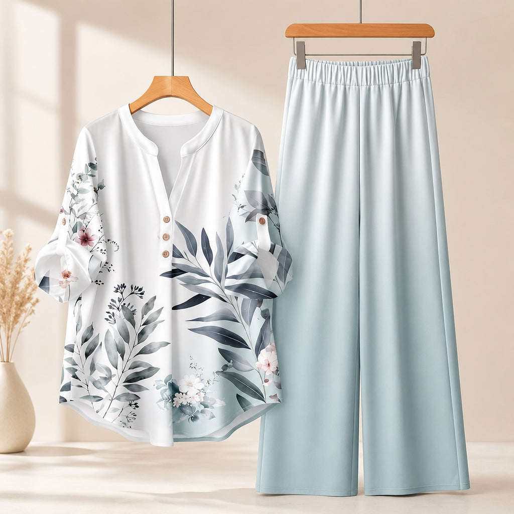 Binara Printed Western Shirt Style Stitched Co-Ord Set! PCS# 16 Dress Code