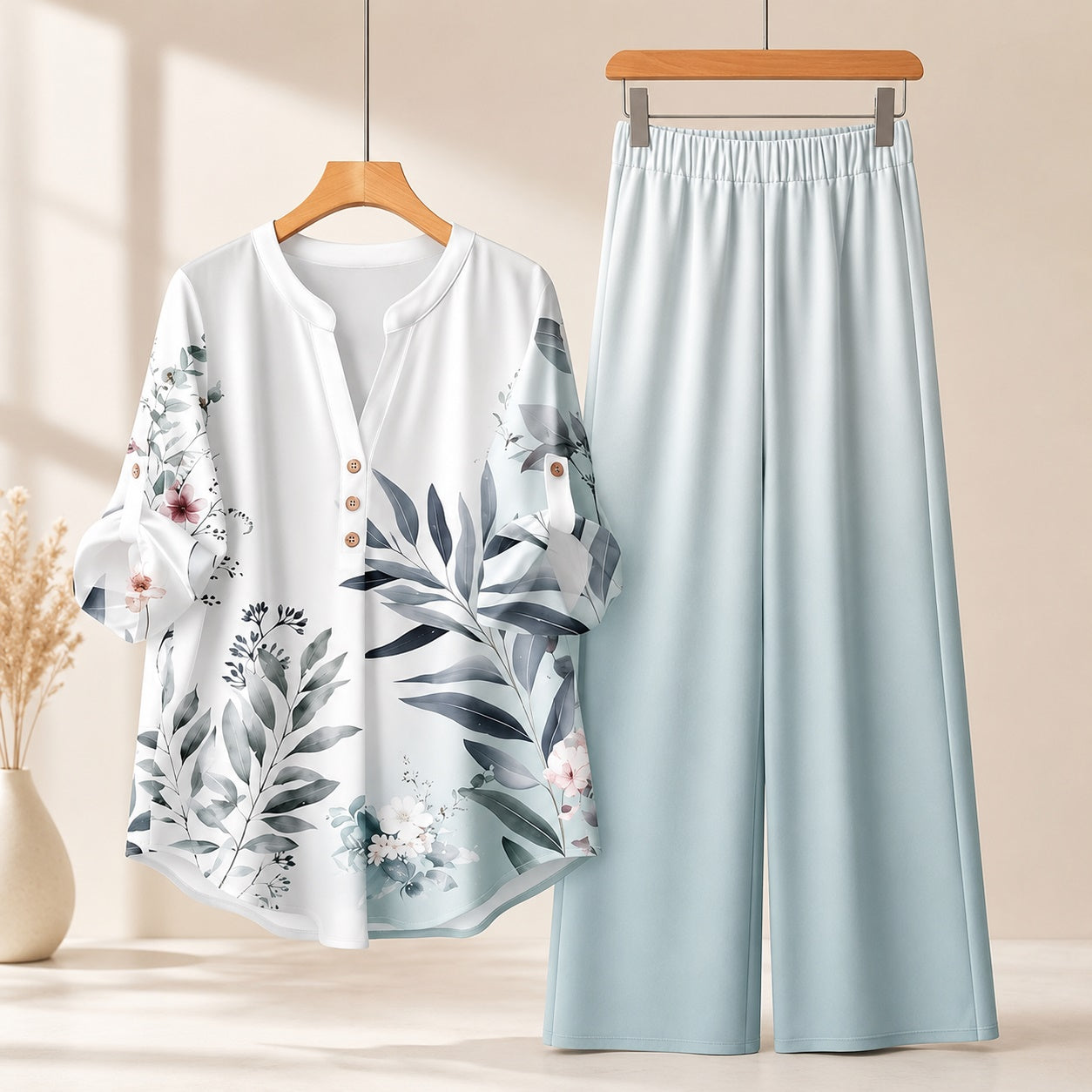 Binara Printed Western Shirt Style Stitched Co-Ord Set! PCS# 16 Dress Code