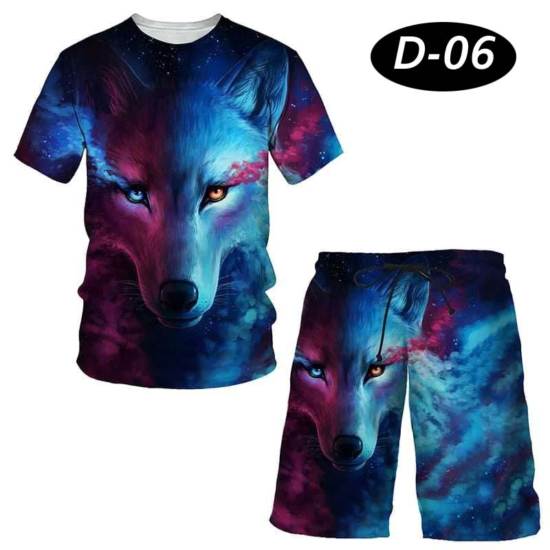 All-Over 3D Printed Dry-Fit 2-Pcs Summer Suit. Secondary image