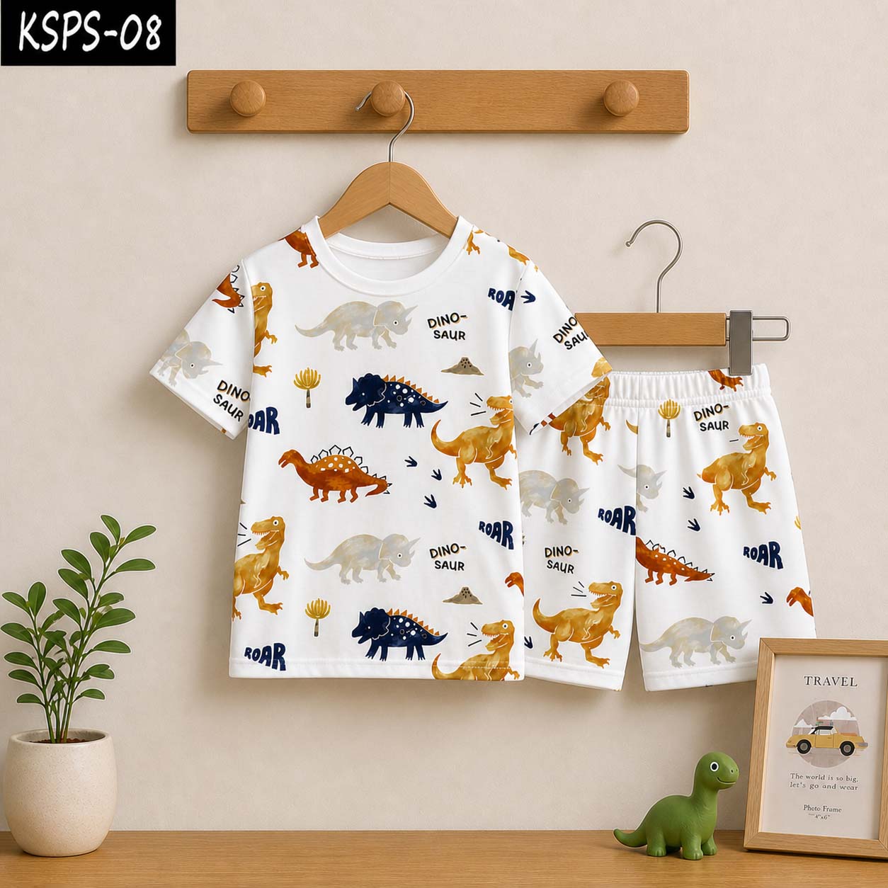 Kid's Funky Printed 2-Pcs Summer Suit. KSPS-08 Main image