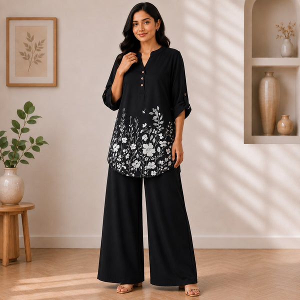Binara Printed Western Shirt Style Stitched Co-Ord Set! PCS# 37 Dress Code