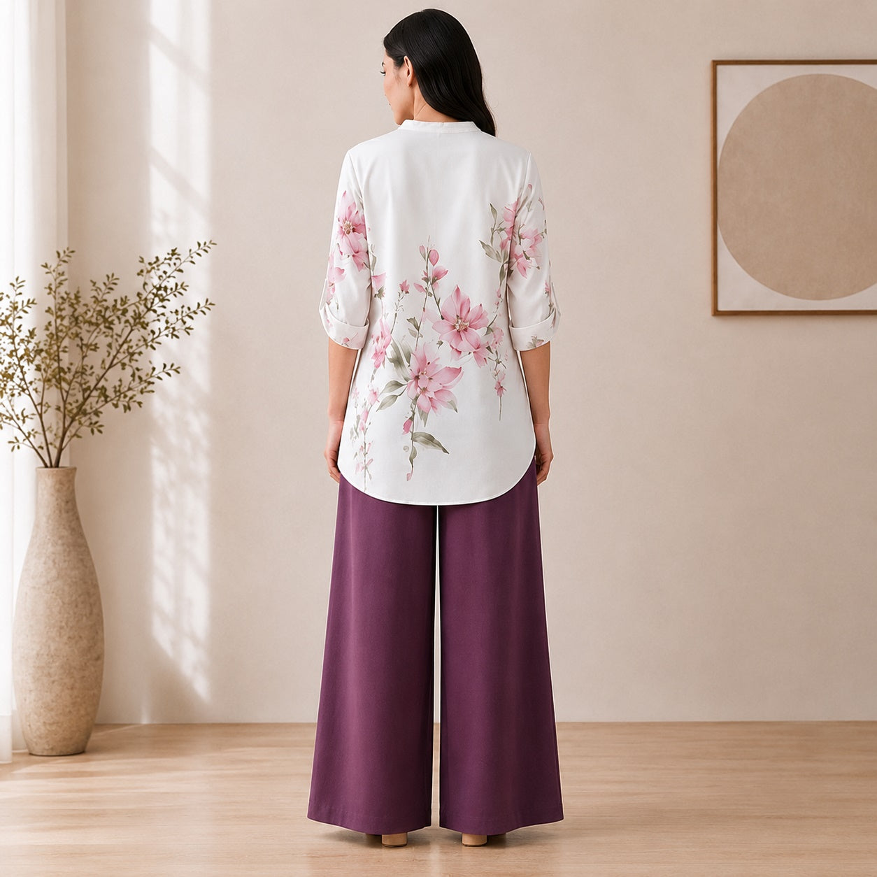 Binara Printed Western Shirt Style Stitched Co-Ord Set! PCS# 01 Dress Code