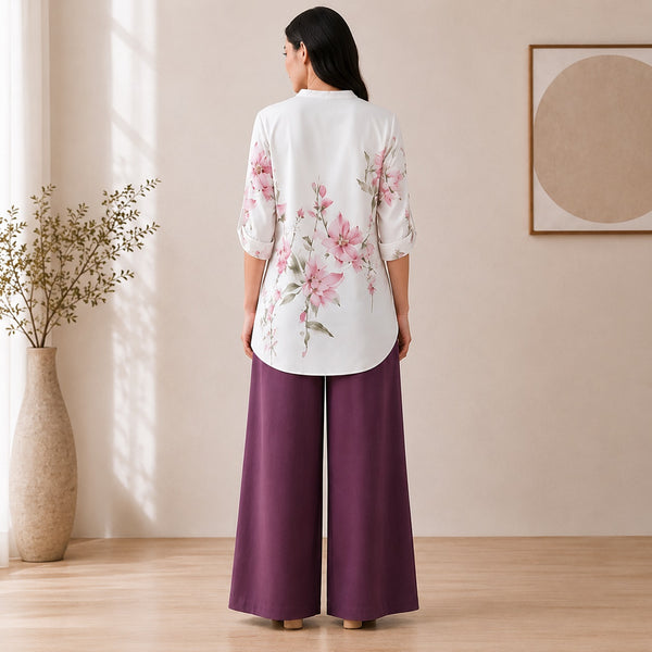 Binara Printed Western Shirt Style Stitched Co-Ord Set! PCS# 01 Dress Code