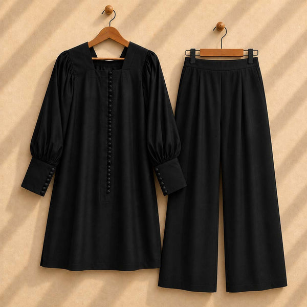 Boski Long Cuff Style Casual 2-Pcs Stiched Suit For Summer's. V2