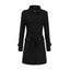 Collar Style Double Pocket Casual Winter Fleece Coat For Her.
