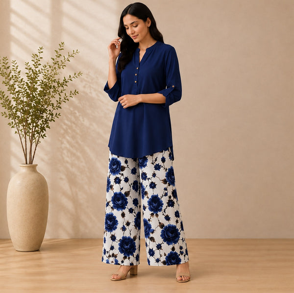 Binara Printed Western Shirt Style Stitched Co-Ord Set! PCS# 49 Dress Code
