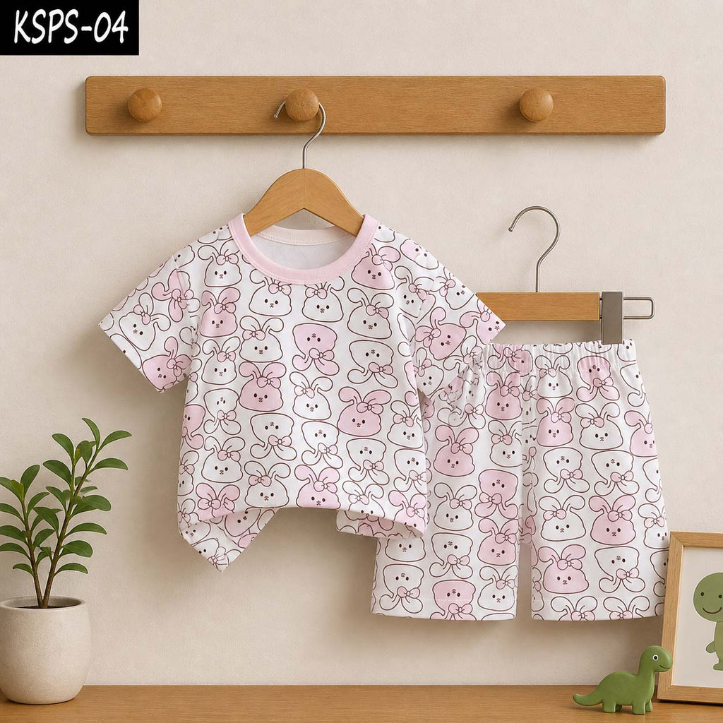 Kid's Funky Printed 2-Pcs Summer Suit. KSPS-04
