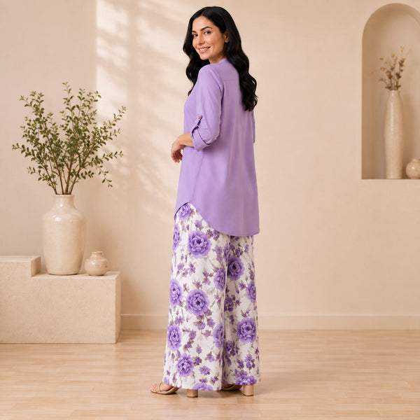Binara Printed Western Shirt Style Stitched Co-Ord Set! PCS# 47 Dress Code
