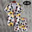 All-Over 3D Printed Premium Quality Dry-Fit 2-Pcs Summer Suit. D-31