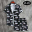 All-Over 3D Printed Premium Quality Dry-Fit 2-Pcs Summer Suit. D-35