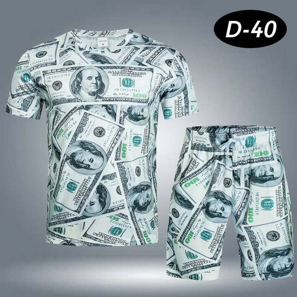 All-Over 3D Printed Dry-Fit 2-Pcs Summer Suit.