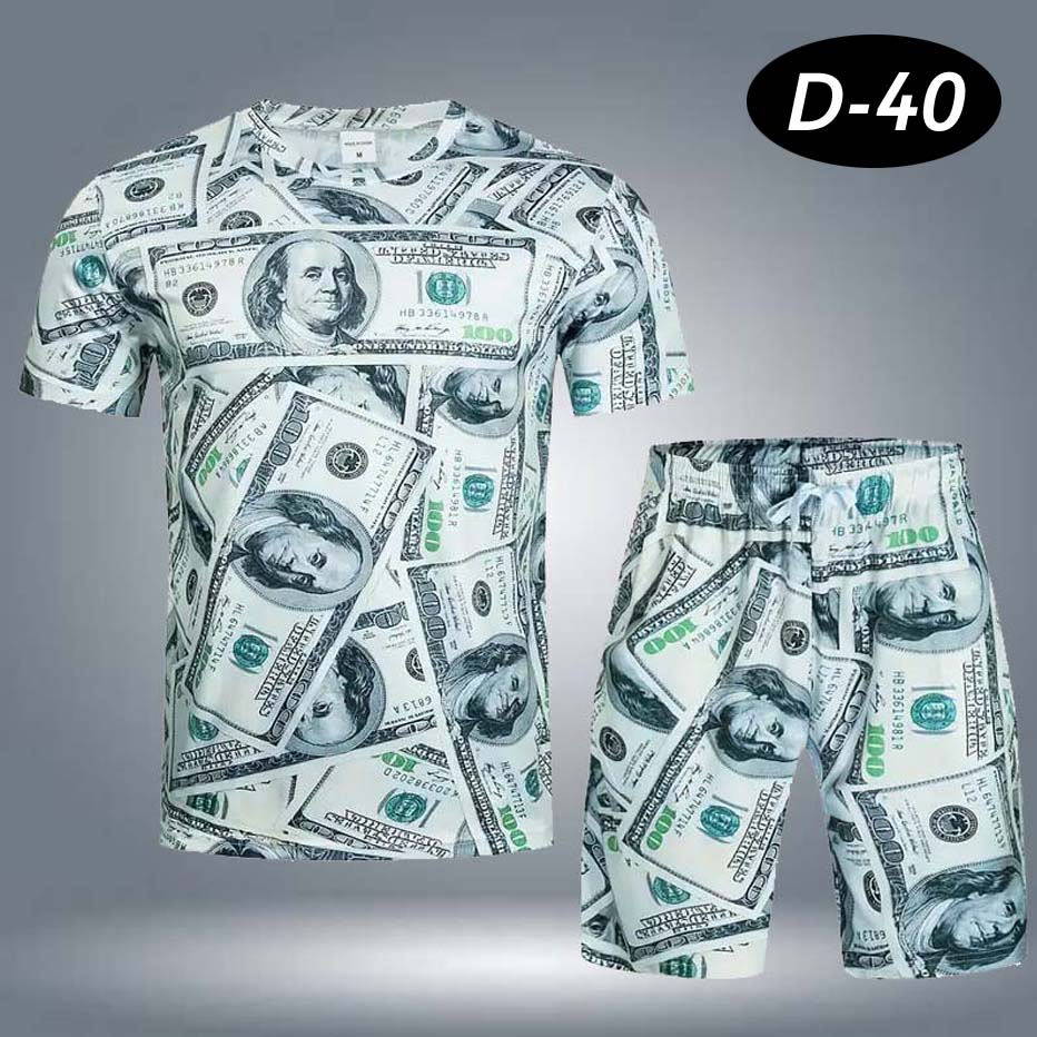 Premium Quality 2-Pcs 3D Printed Summer Suit.