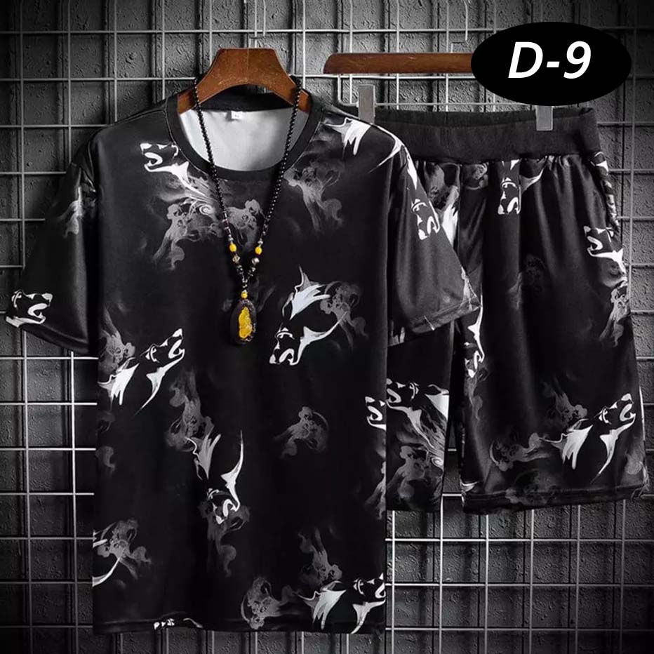 All-Over 3D Printed Dry-Fit 2-Pcs Summer Suit. Main image