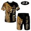 All-Over 3D Printed Premium Quality Dry-Fit 2-Pcs Summer Suit. D-08