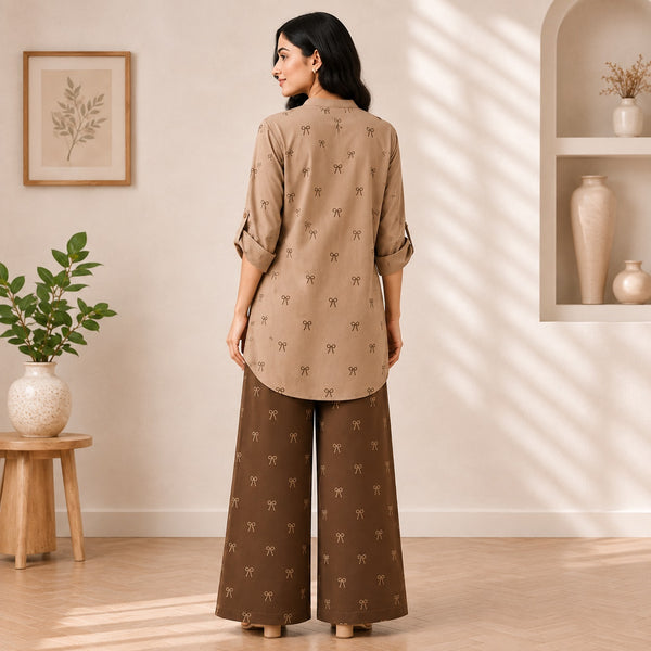 Binara Printed Western Shirt Style Stitched Co-Ord Set! PCS# 33 Dress Code