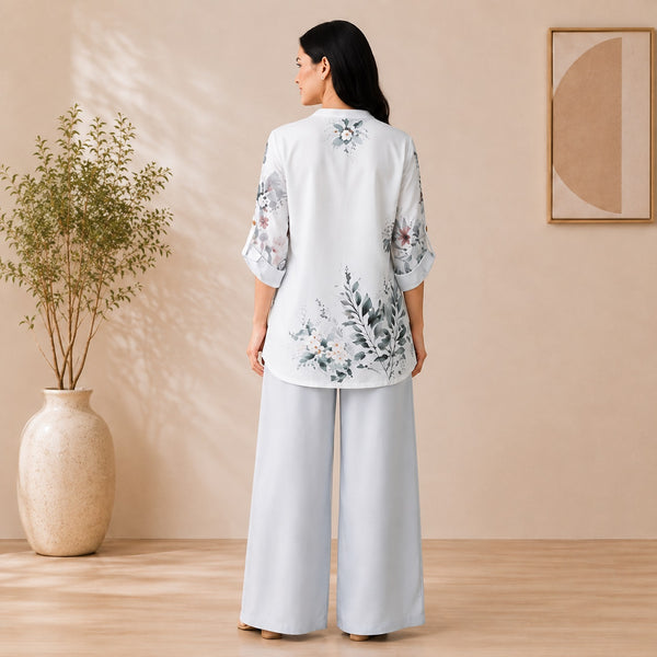 Binara Printed Western Shirt Style Stitched Co-Ord Set! PCS# 16 Dress Code