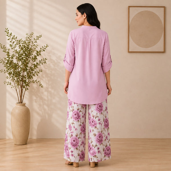 Binara Printed Western Shirt Style Stitched Co-Ord Set! PCS# 48 Dress Code