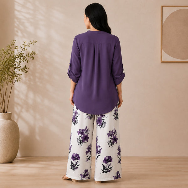 Binara Printed Western Shirt Style Stitched Co-Ord Set! PCS# 43 Dress Code