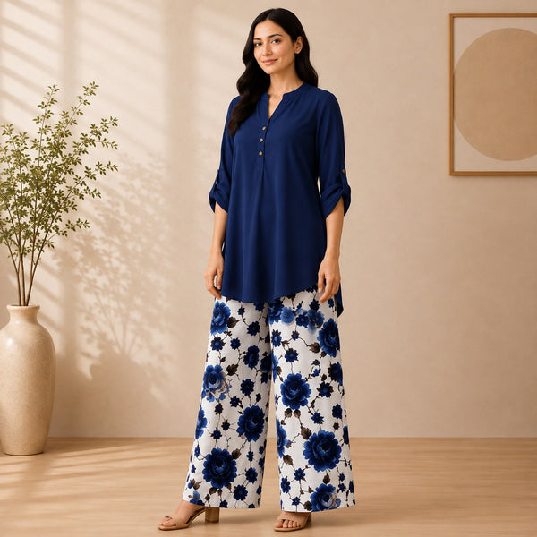 Binara Printed Western Shirt Style Stitched Co-Ord Set! PCS# 49 Dress Code