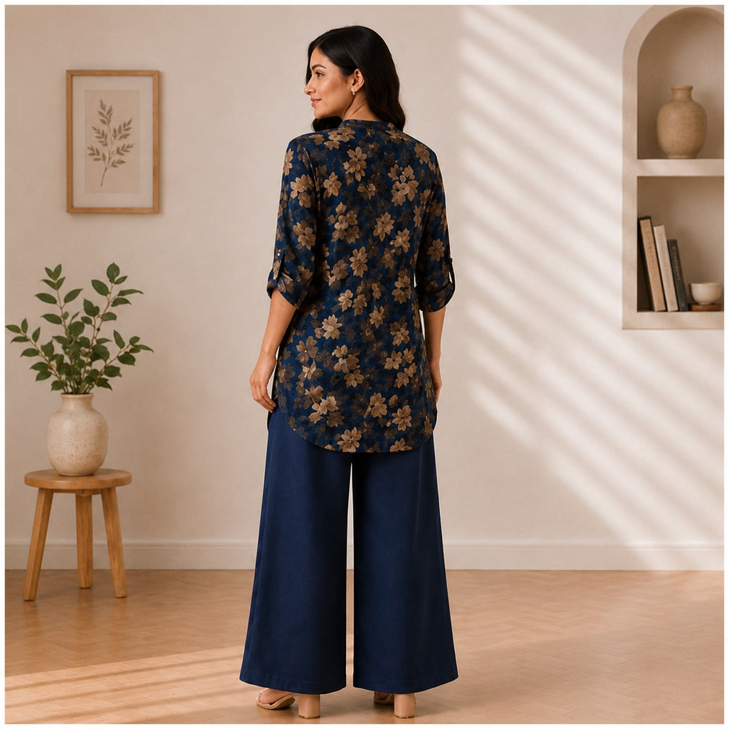 Binara Printed Western Shirt Style Stitched Co-Ord Set! PCS# 40 Dress Code
