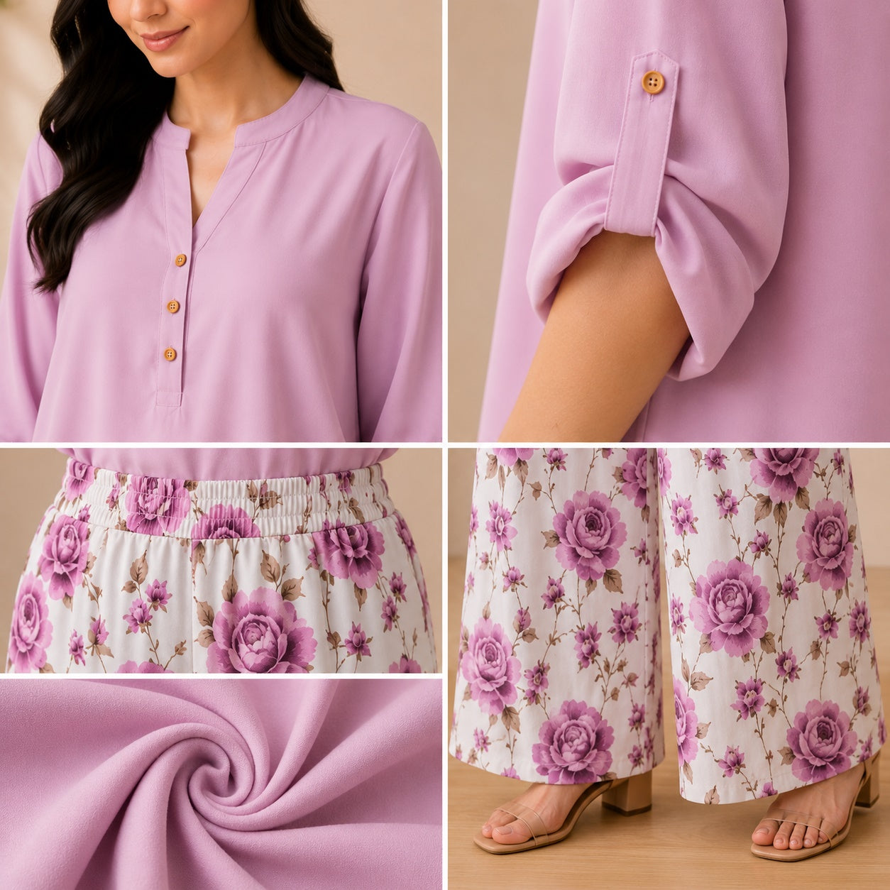 Binara Printed Western Shirt Style Stitched Co-Ord Set! PCS# 48 Dress Code